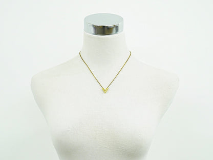 LOUIS VUITTON エセンシャル V ネックレス GP ゴールド M61083