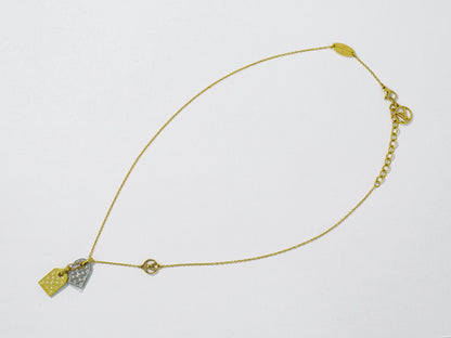 LOUIS VUITTON ナノグラム ネックレス GP ゴールド メタル M63141