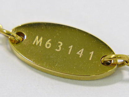 LOUIS VUITTON ナノグラム ネックレス GP ゴールド メタル M63141