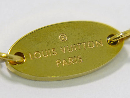 LOUIS VUITTON ナノグラム ネックレス GP ゴールド メタル M63141
