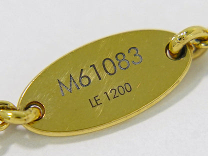 LOUIS VUITTON エセンシャル V ネックレス GP ゴールド M61083