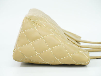 CHANEL ワイルドステッチ ココマーク トートバッグ ベージュ