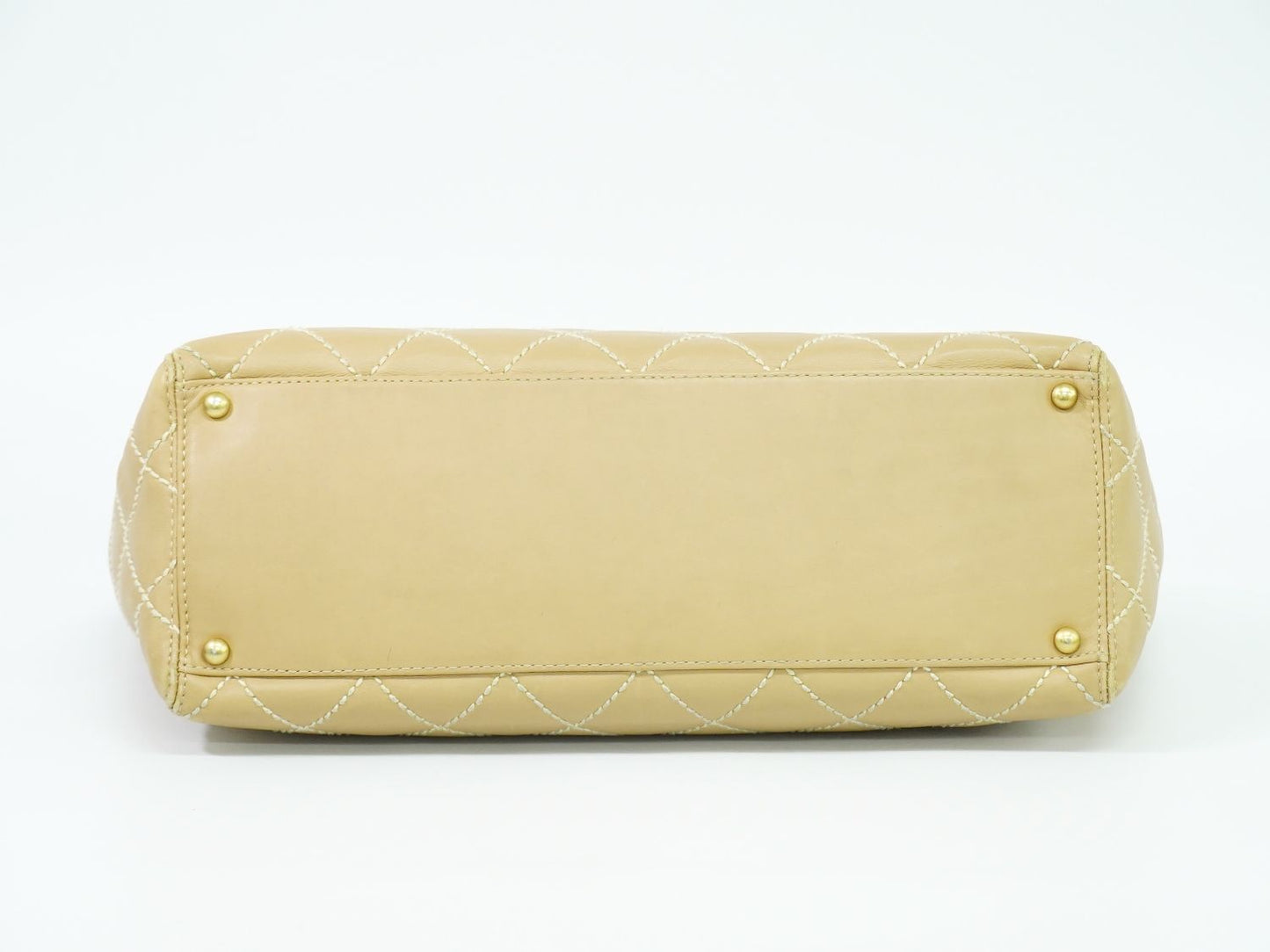 CHANEL ワイルドステッチ ココマーク トートバッグ ベージュ