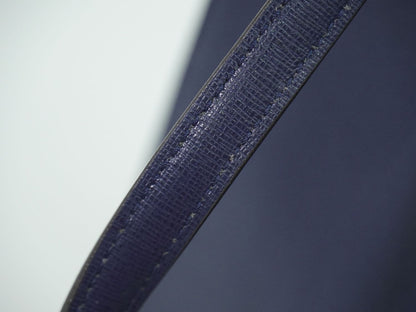 FENDI トロワジュール トートバッグ ネイビー シルバー 8BH272