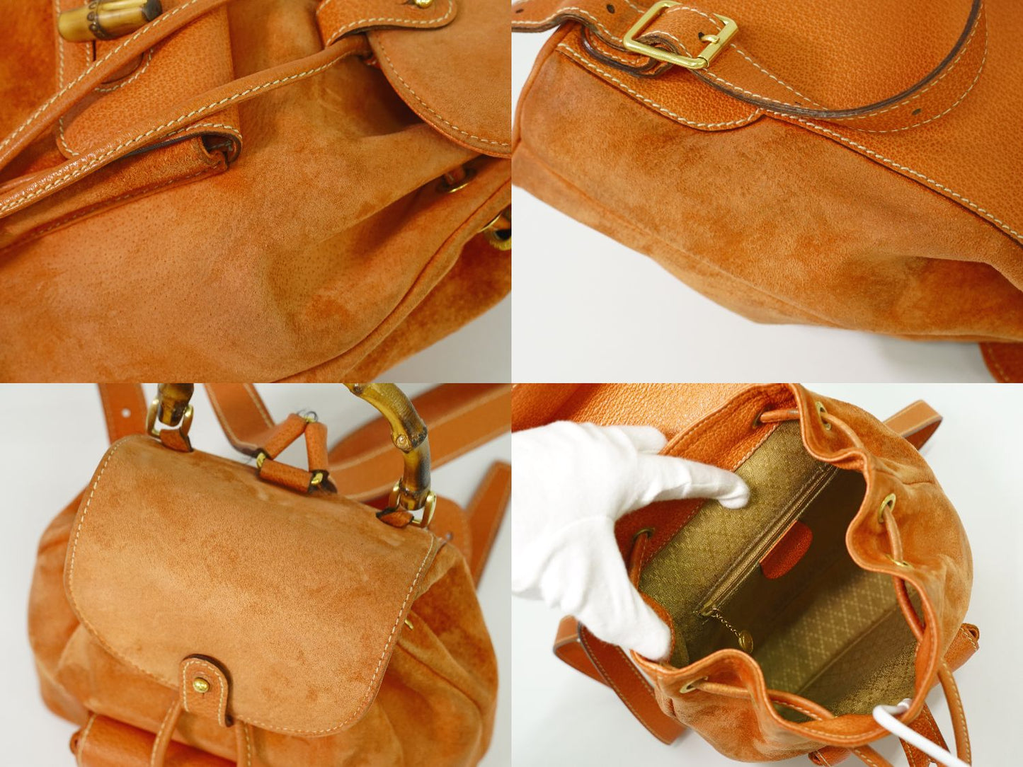 GUCCI バンブー リュックサック オレンジ