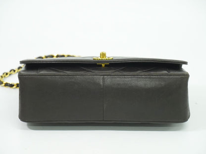 CHANEL ダイアナ ココマーク マトラッセ ショルダーバッグ ブラック