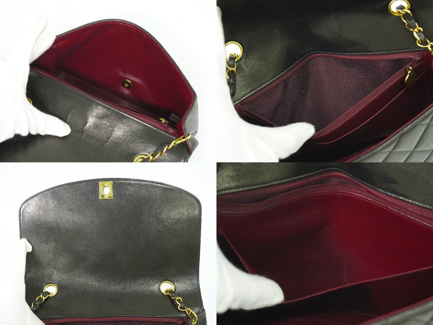 CHANEL ダイアナ ココマーク マトラッセ ショルダーバッグ ブラック