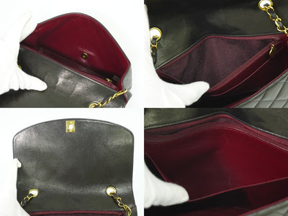 CHANEL ダイアナ ココマーク マトラッセ ショルダーバッグ ブラック