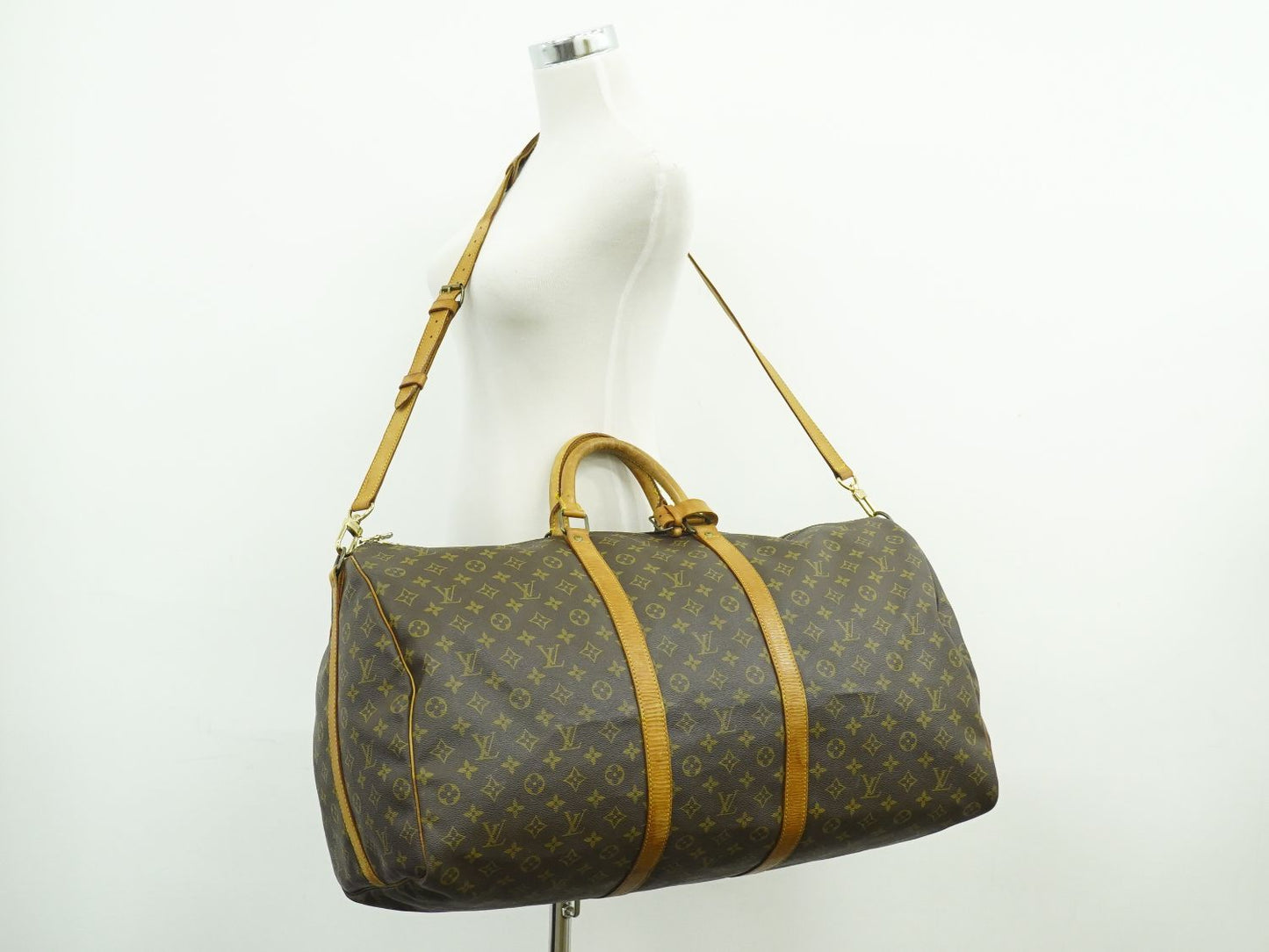 LOUIS VUITTON キーポルバンドリエール 60 モノグラム 2WAY ボストンバッグ M41412