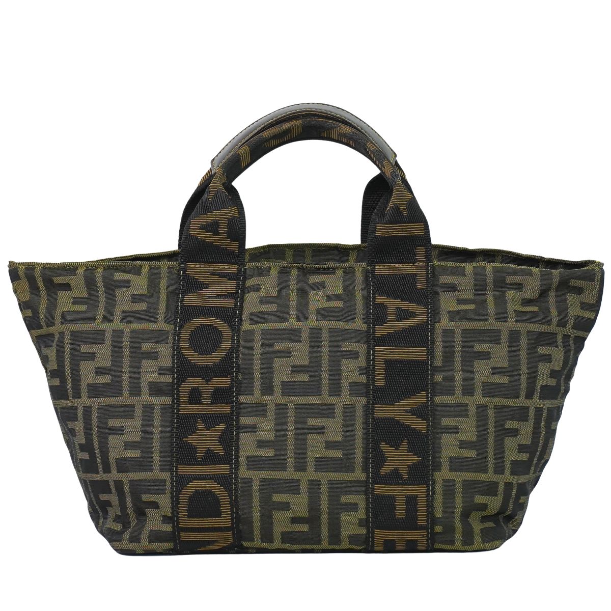 FENDI ズッカ ハンドバッグ ブラウン 26525