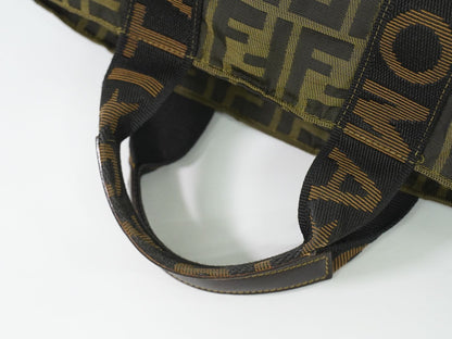 FENDI ズッカ ハンドバッグ ブラウン 26525