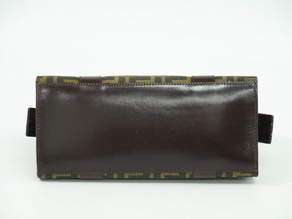 FENDI ズッカ ハンドバッグ ブラウン