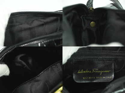 Salvatore Ferragamo ヴァラ ショルダーバッグ ブラック