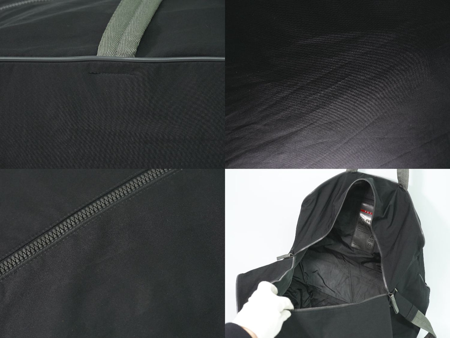 PRADA スポーツライン 2WAY ボストンバッグ ブラック 4V0368