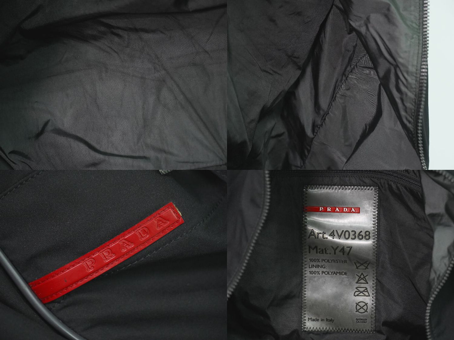 PRADA スポーツライン 2WAY ボストンバッグ ブラック 4V0368