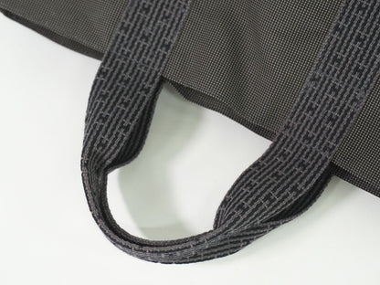 HERMES エールライン カバス トートバッグ グレー