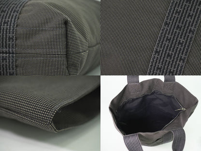 HERMES エールライン カバス トートバッグ グレー