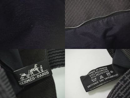 HERMES エールライン カバス トートバッグ グレー