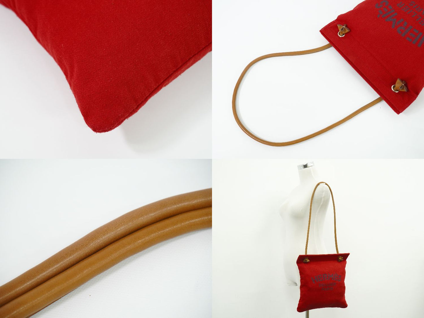 HERMES サック アリーヌ MM ショルダーバッグ レッド