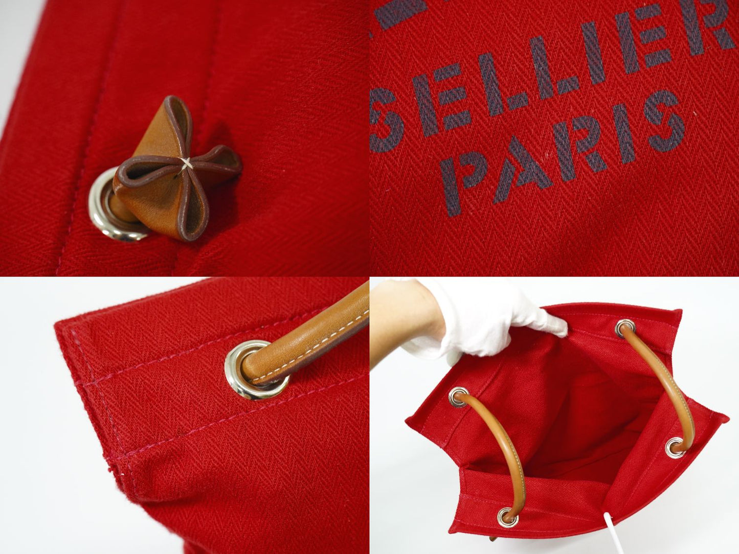 HERMES サック アリーヌ MM ショルダーバッグ レッド