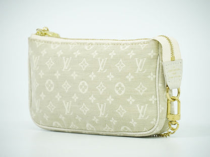 LOUIS VUITTON バケット モノグラム ミニラン 付属ポーチ デュンヌ