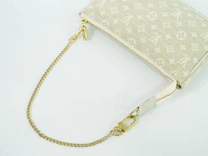 LOUIS VUITTON バケット モノグラム ミニラン 付属ポーチ デュンヌ