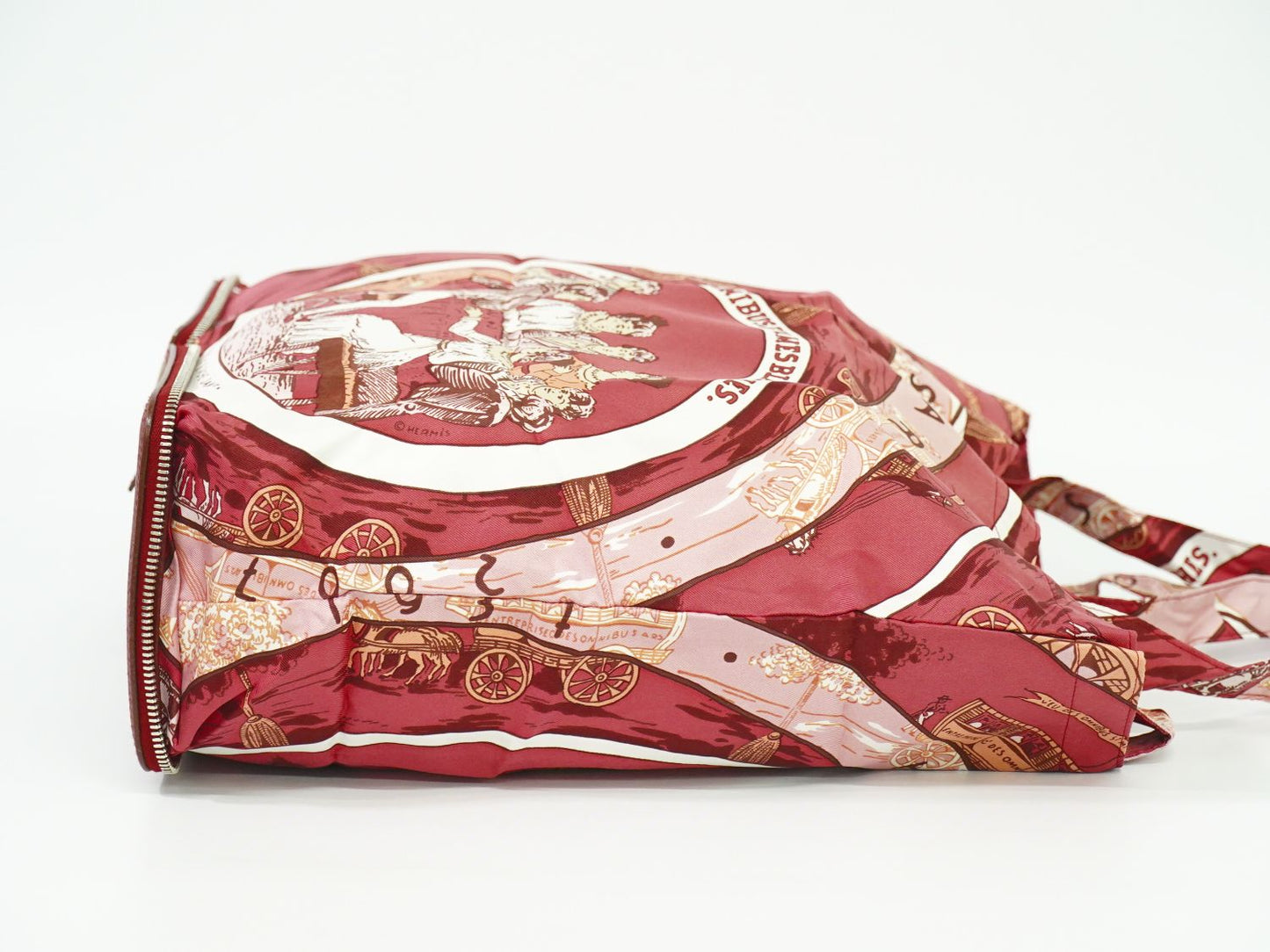 HERMES シルキーポップ エコバッグ ボルドー