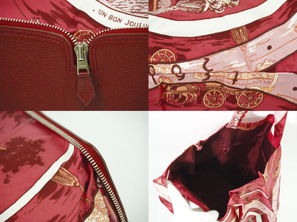 HERMES シルキーポップ エコバッグ ボルドー