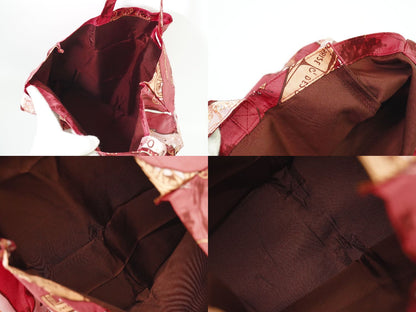 HERMES シルキーポップ エコバッグ ボルドー