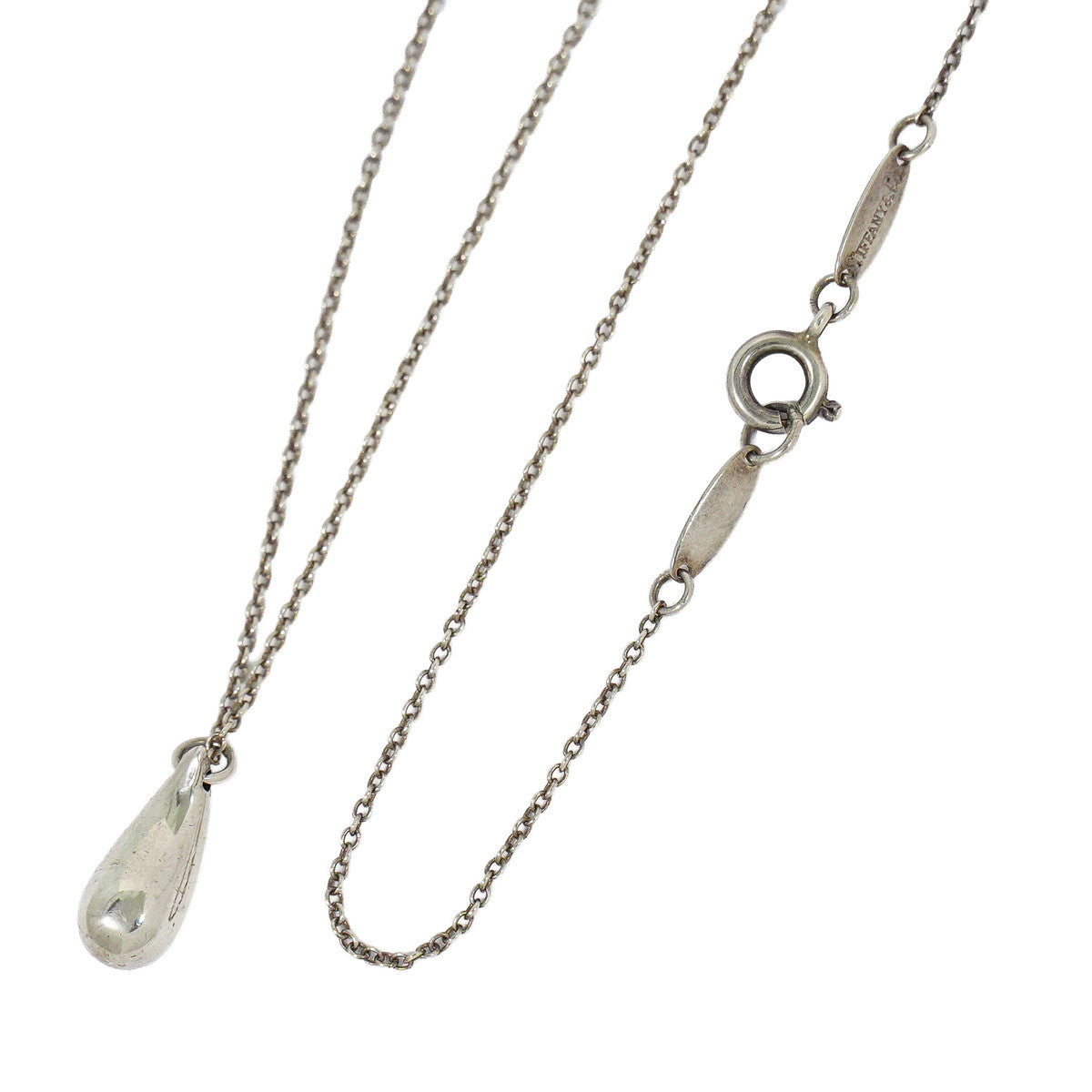 TIFFANY & Co. ティアドロップ 925 ネックレス シルバー