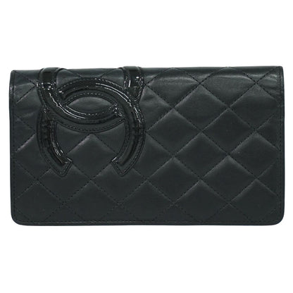 CHANEL ココマーク カンボンライン 長財布 ブラック
