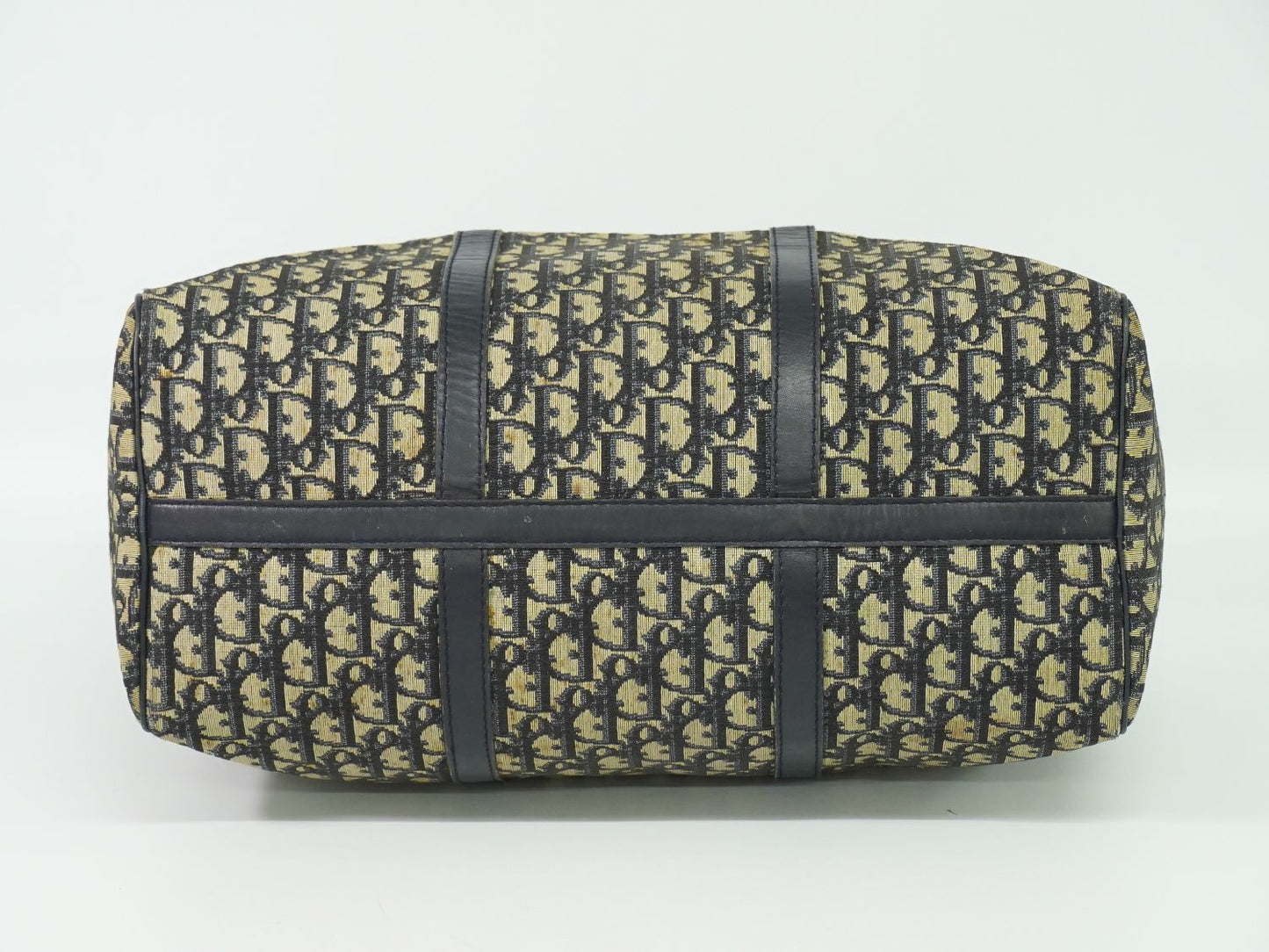 Christian Dior トロッター ボストンバッグ ネイビー