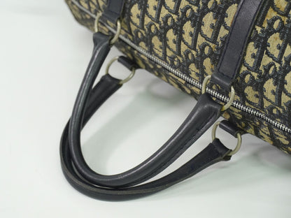 Christian Dior トロッター ボストンバッグ ネイビー