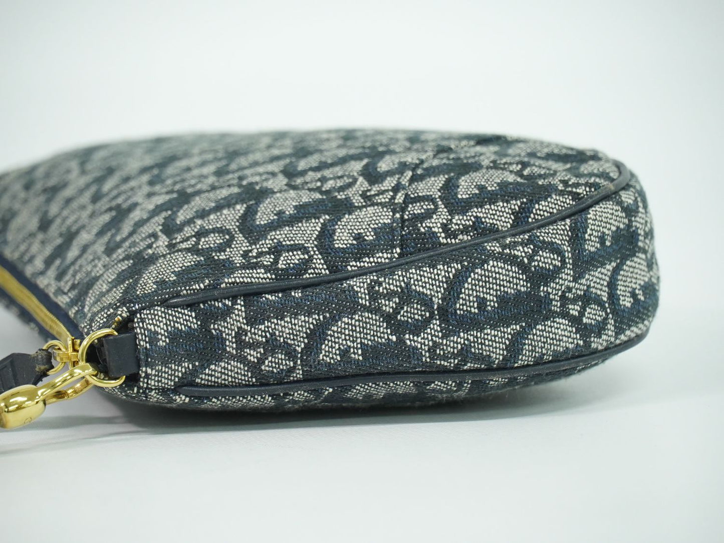 Christian Dior サドル トロッター ショルダーバッグ ネイビー