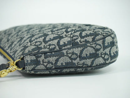 Christian Dior サドル トロッター ショルダーバッグ ネイビー