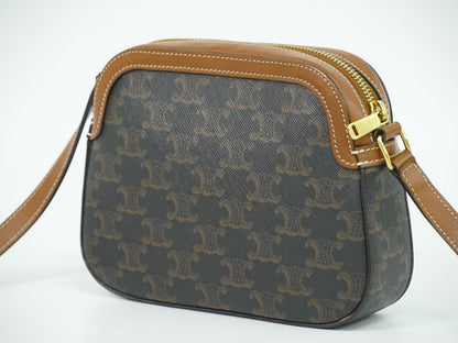 CELINE トリオンフ スモール ショルダーバッグ ブラウン
