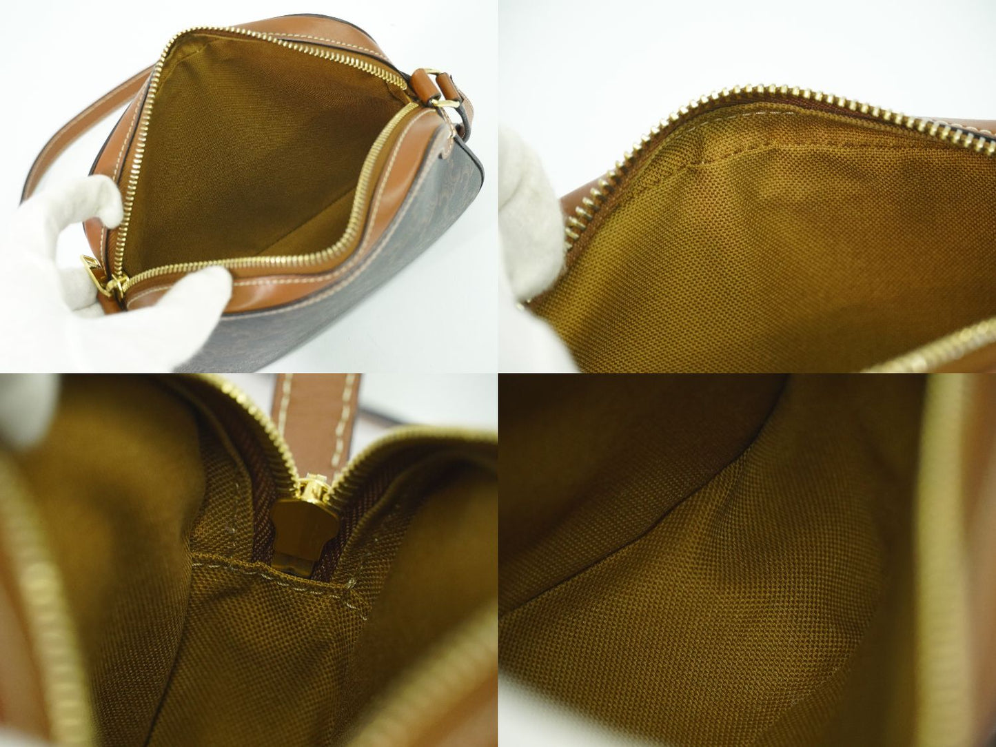 CELINE トリオンフ スモール ショルダーバッグ ブラウン