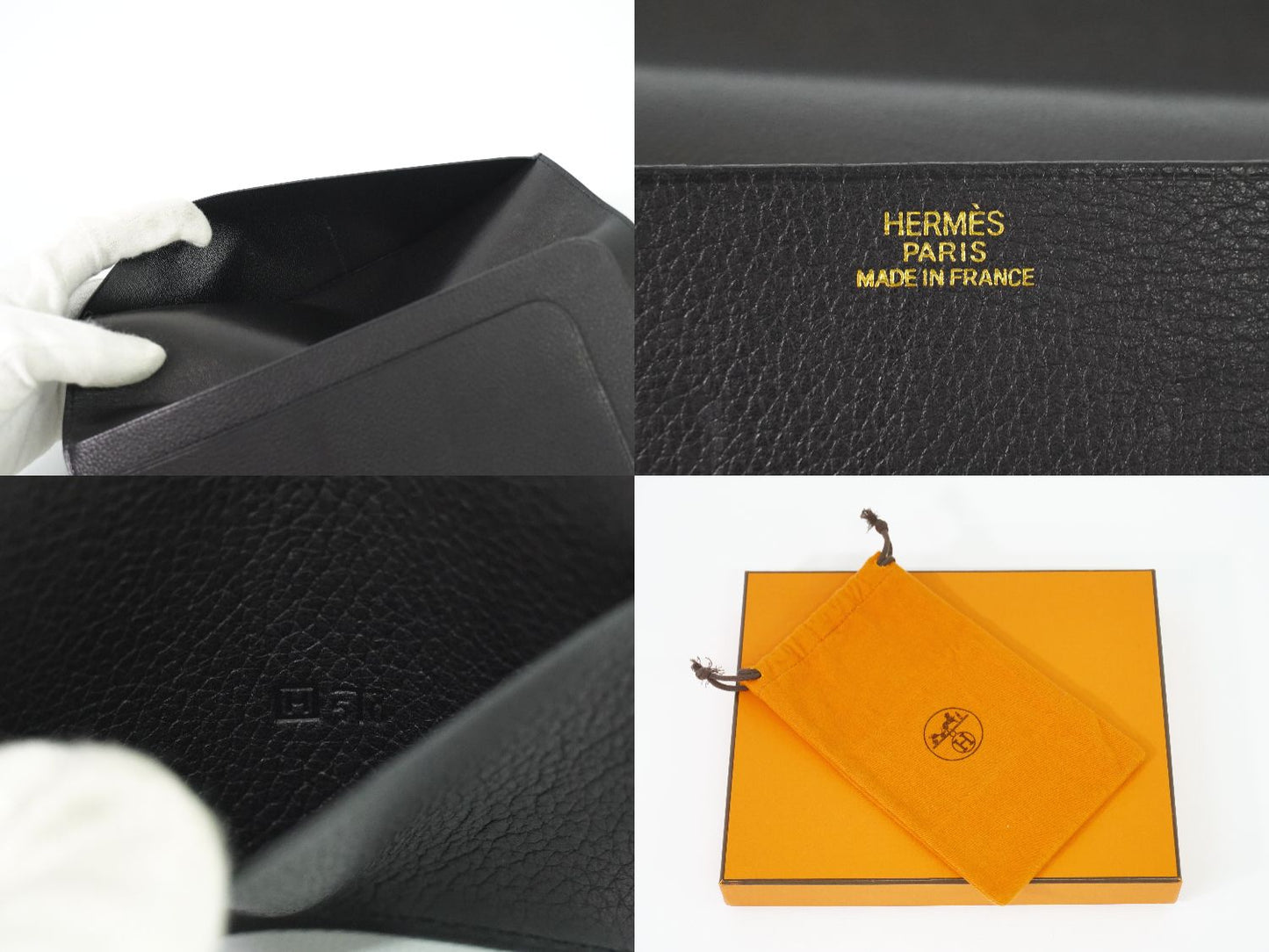 HERMES 長財布 札入れ ブラック