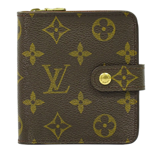 LOUIS VUITTON コンパクトジップ モノグラム 折財布 M61667