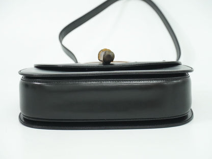 GUCCI バンブー 2WAY ショルダーバッグ ブラック