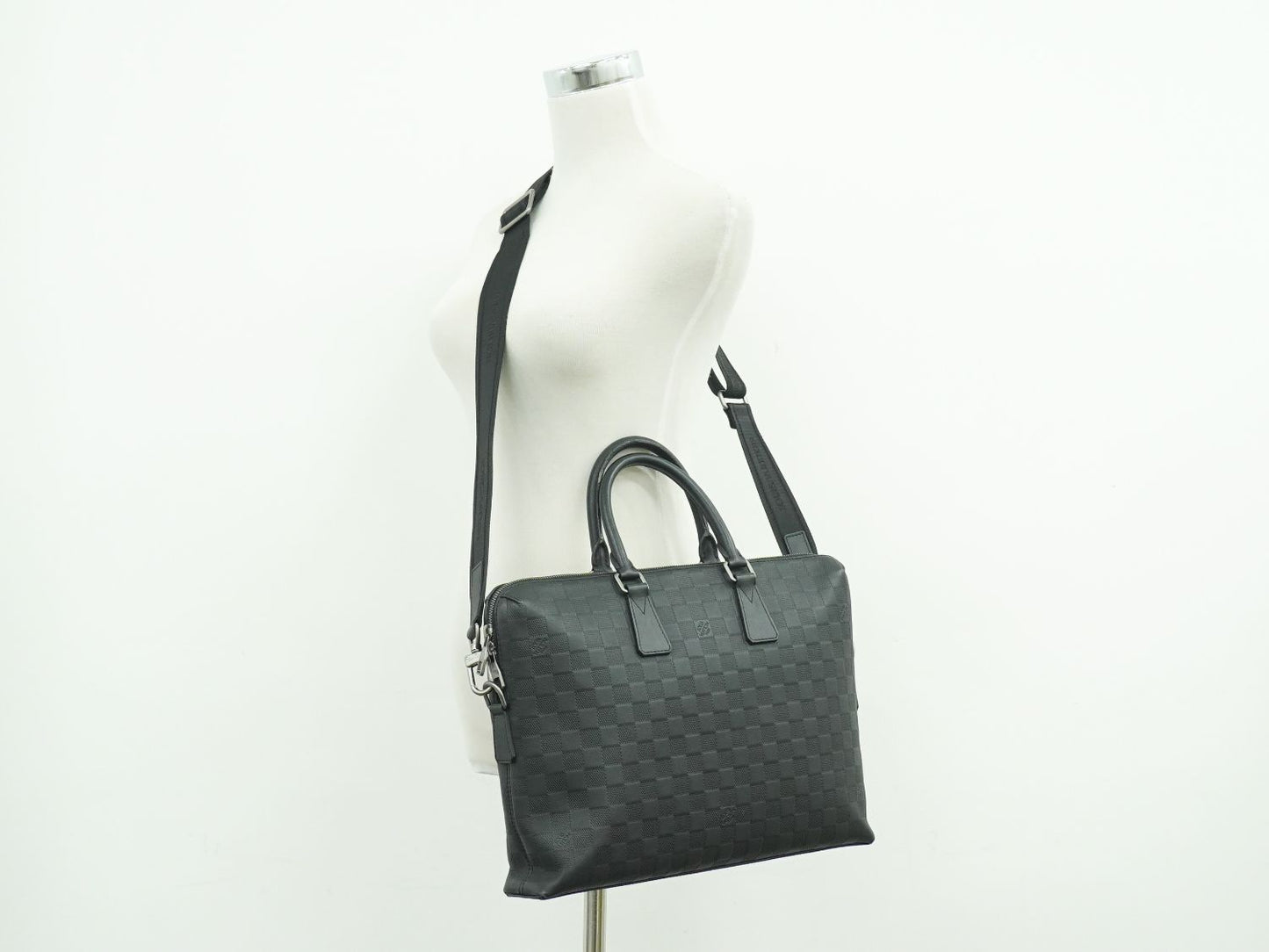 LOUIS VUITTON ポルトドキュマン ジュール ダミエ アンフィニ 2WAY ビジネスバッグ オニキス N41248