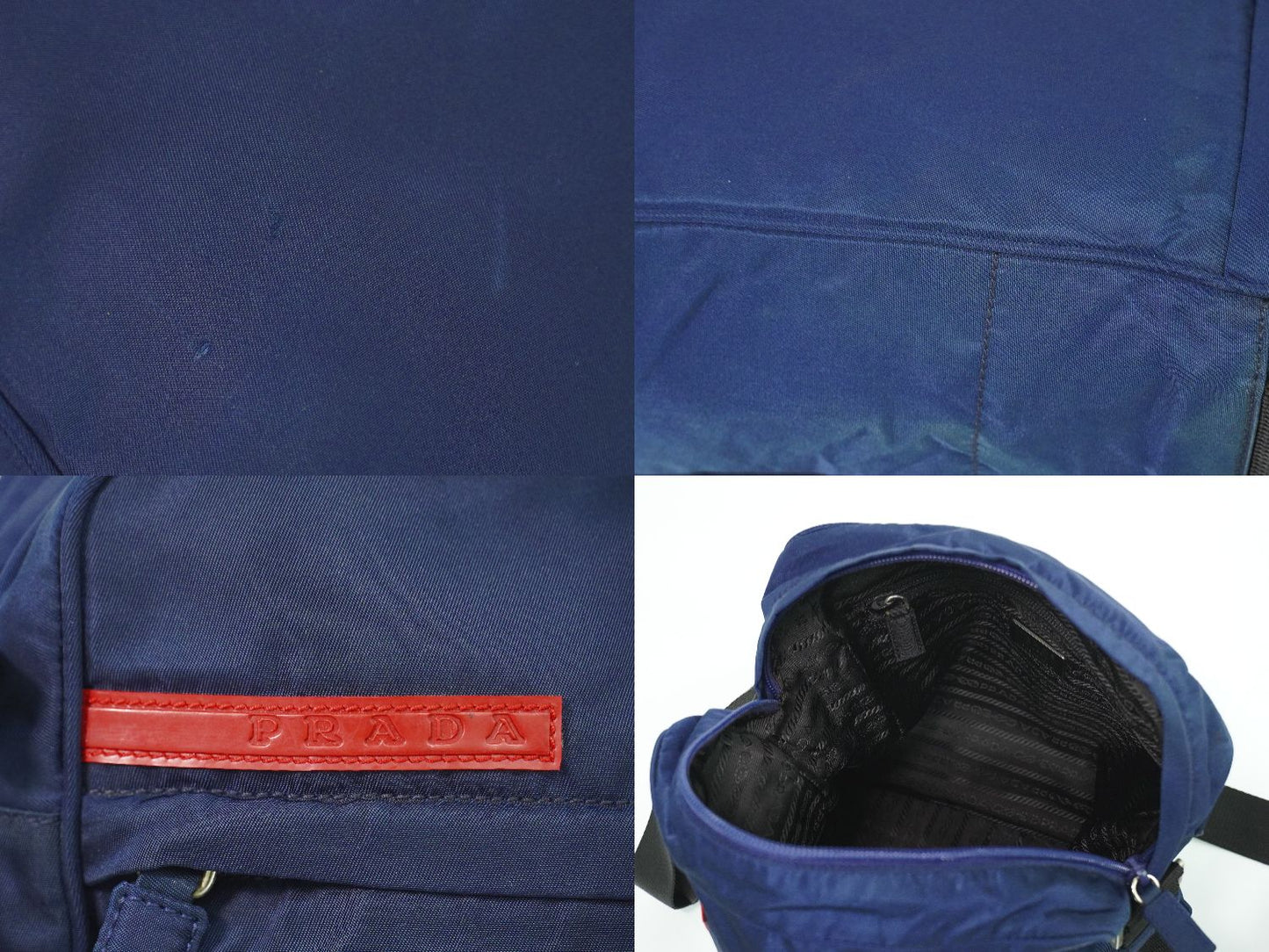 PRADA スポーツライン ショルダーバッグ ネイビー B9989