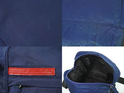 PRADA スポーツライン ショルダーバッグ ネイビー B9989