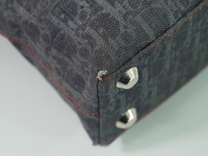 Christian Dior フライトライン トロッター トートバッグ ネイビー オレンジ