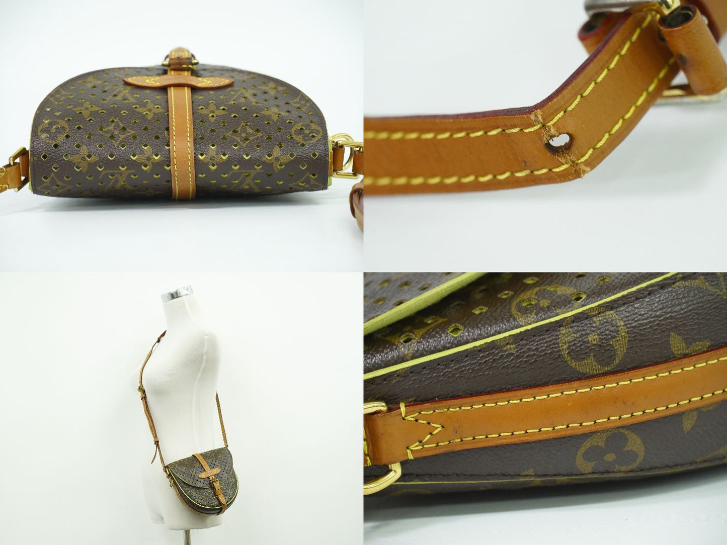 LOUIS VUITTON フロール シャンティ モノグラム ペルフォ ショルダーバッグ M94086