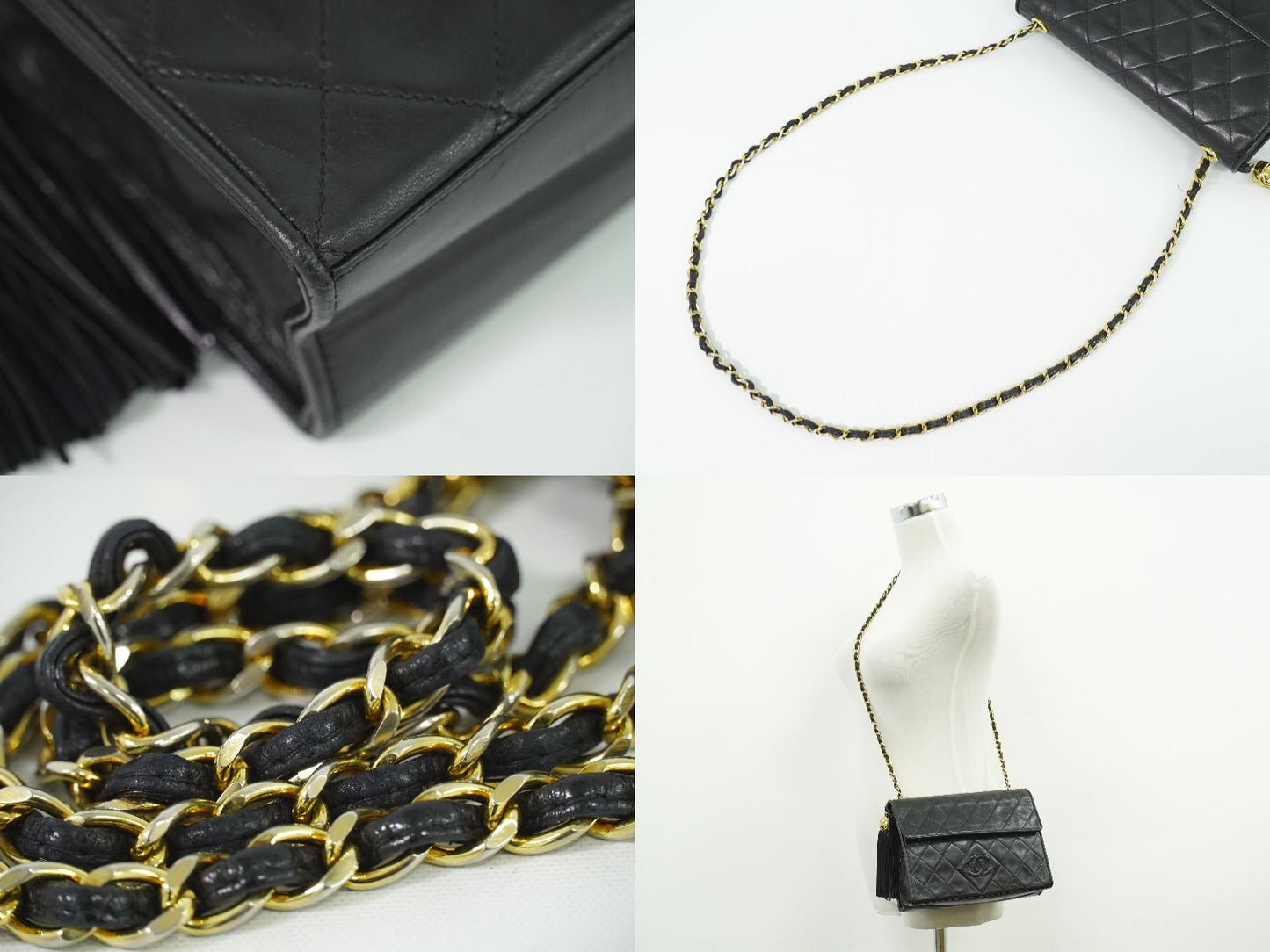 CHANEL ココマーク マトラッセ ショルダーバッグ ブラック