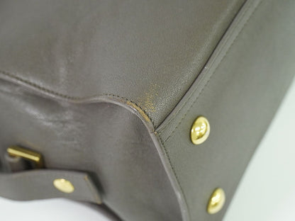 YVES SAINT LAURENT カバスシック ハンドバッグ グレー 400666