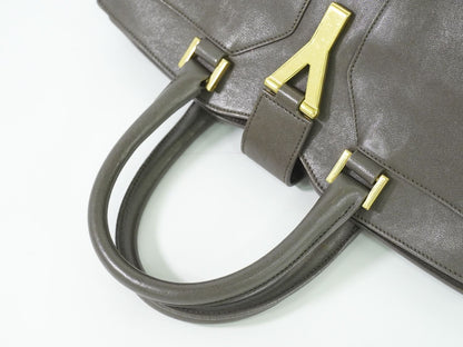 YVES SAINT LAURENT カバスシック ハンドバッグ グレー 400666