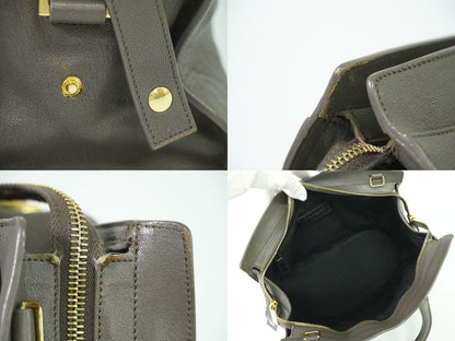 YVES SAINT LAURENT カバスシック ハンドバッグ グレー 400666