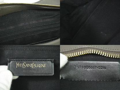 YVES SAINT LAURENT カバスシック ハンドバッグ グレー 400666